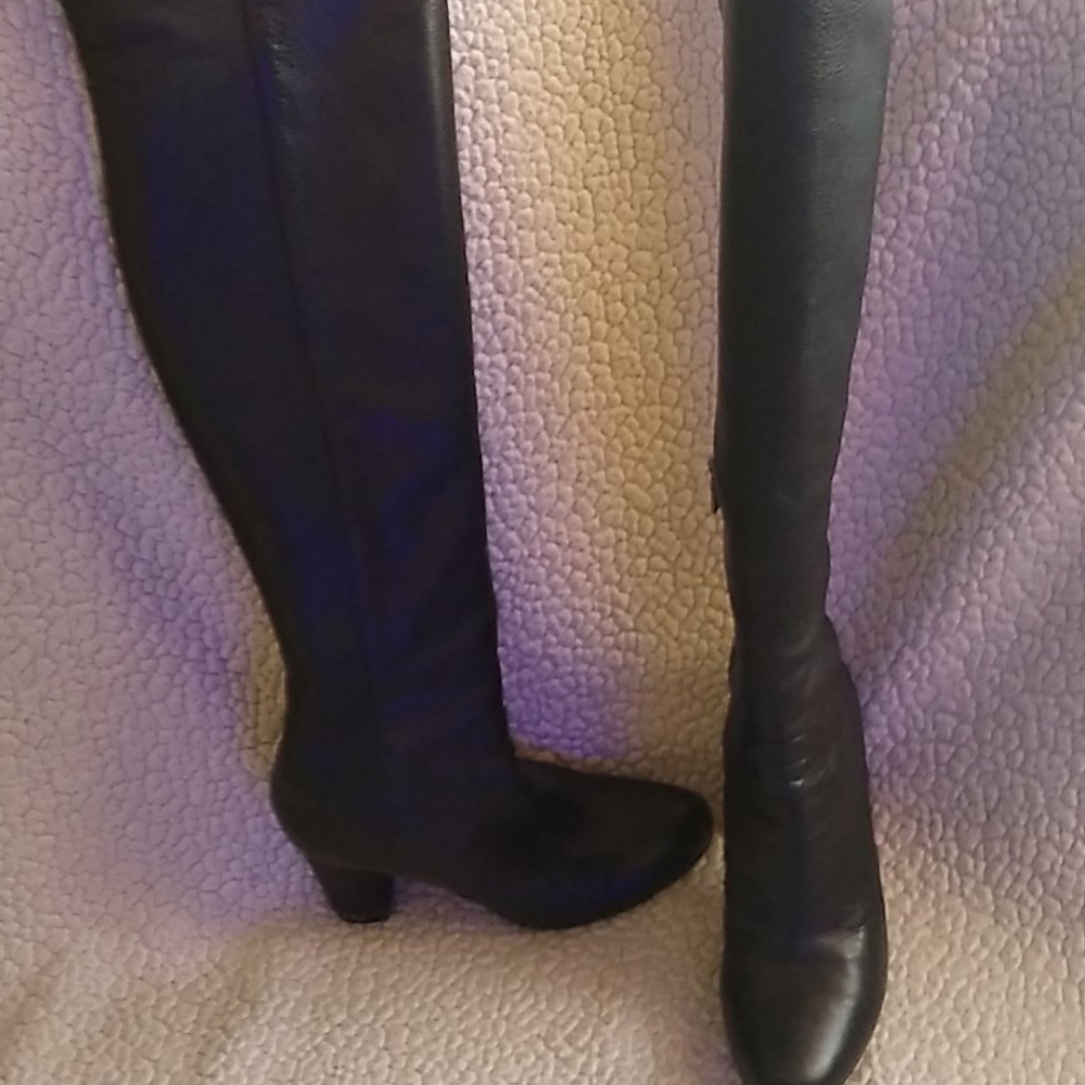 Michael Kors over the knee leather boots